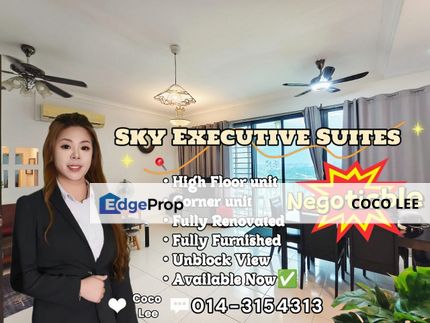 Sky Executive Suites @ High Floor Coner with Unblock View 2(1) unit, Johor, Johor Bahru