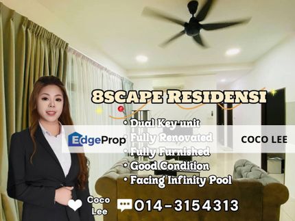 8scape Residensi @ Renovated and Fully Furnished Dual Key unit, Johor, Johor Bahru