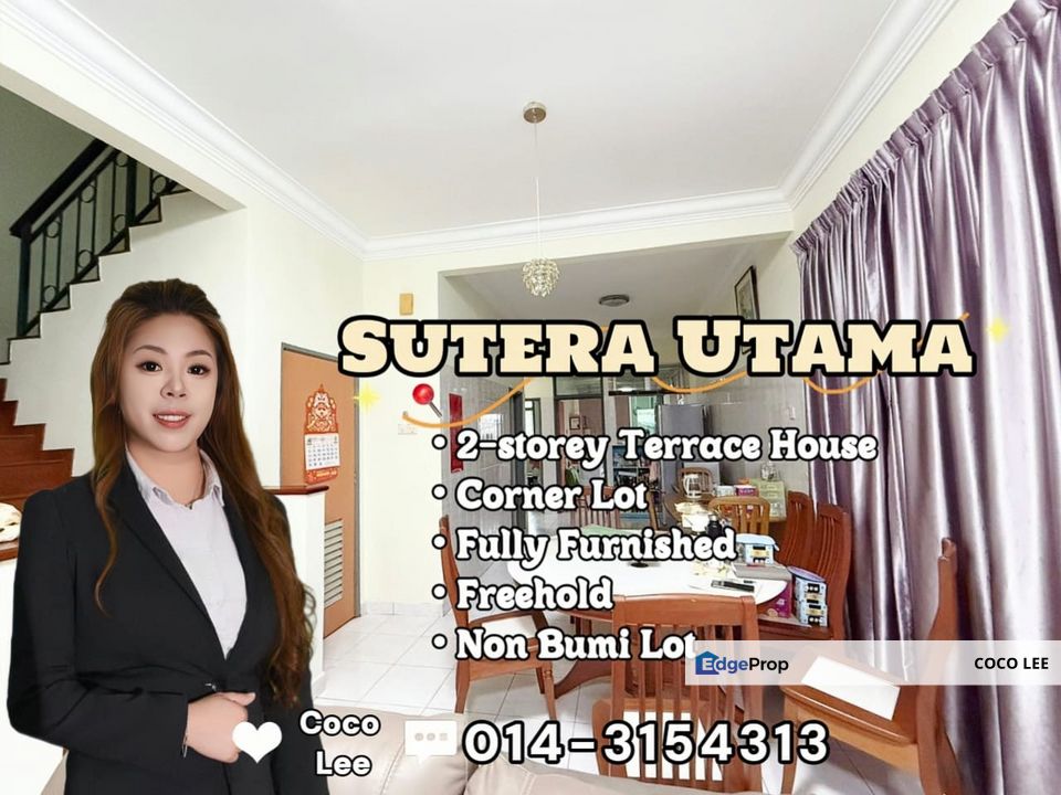 Sutera Utama @ Corner Lot 2-storey Terrace House, Johor, Skudai