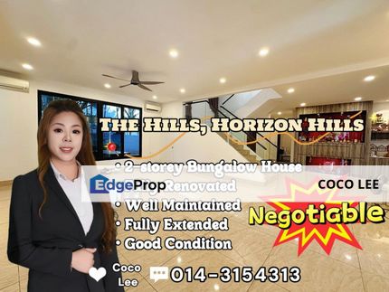 The Hills, Horizon Hills @ Fully Extended 2-storey Bungalow House, Johor, Nusajaya