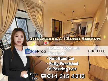 The Astaka, 1 Bukit Senyum @ Lower Floor Fully Furnished unit, Johor, Johor Bahru