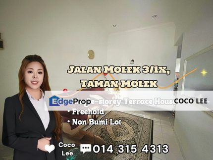 Taman Molek @ Intermediate Single-storey Terrace House, Johor, Johor Bahru