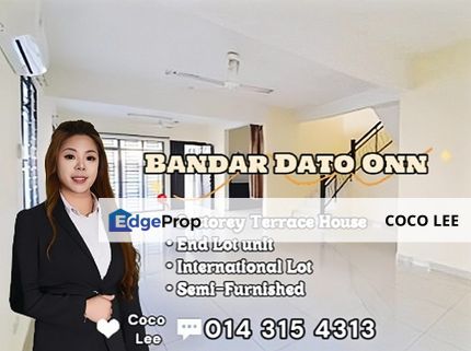 Bandar Dato Onn @ End Lot 2-storey Terrace House, Johor, Johor Bahru