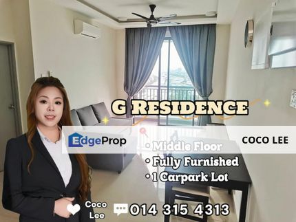 G Residence @ Fully Furnished Middle Floor unit, Johor, Johor Bahru
