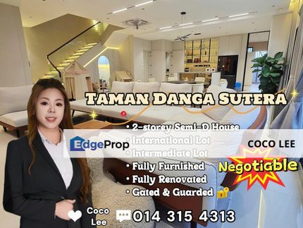 Taman Danga Sutera @ Super Luxury 2-storey Semi-D House, Johor, Skudai