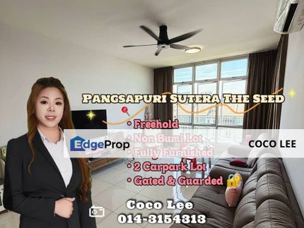 Pangsapuri Sutera The Seed, Sutera Utama @ Fully Furnished unit, Johor, Skudai