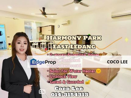 Harmony Park @ Intermediate Unblock 2-storey Superlink House, Johor, East Ledang
