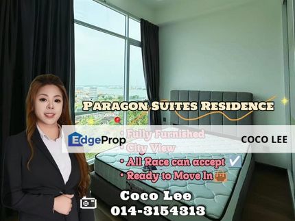 Paragon Suites Residence @ City View Master Bedroom unit, Johor, Johor Bahru