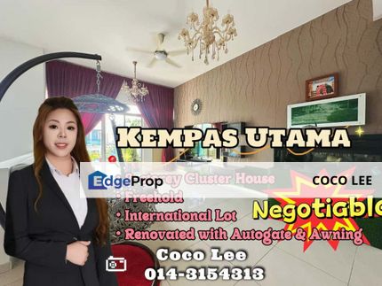 Kempas Utama @ International Renovated 2.5-storey Cluster House, Johor, Johor Bahru