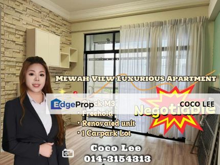 Mewah View Luxurious Apartment @ Renovated with Parking Lot unit, Johor, Johor Bahru