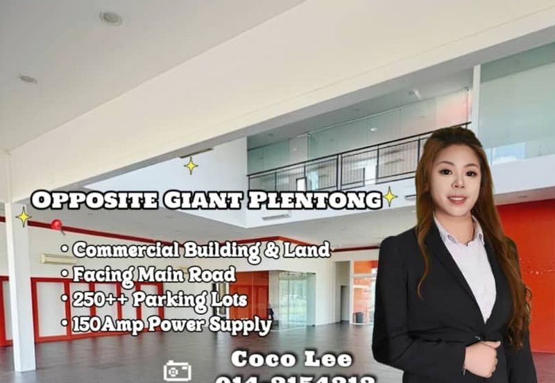 Opposite Gaint Plentong @ Facing Main Road Commercial Building & Land