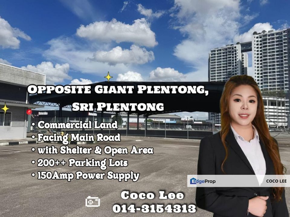 Opposite Gaint Plentong @ Commercial Land with Shelter and Open Area, Johor, Plentong
