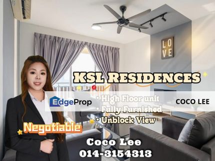 Ksl Residences @ Unblock View High Floor unit, Johor, Johor Bahru