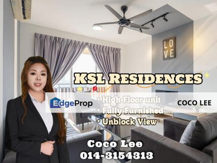 Ksl Residences @ Fully Furnished High Floor unit, Johor, Johor Bahru