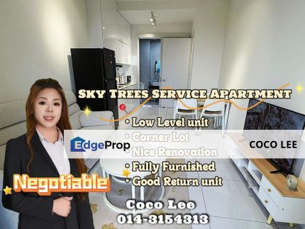 Sky Trees Service Apartment @ Nice Renovation Low Level unit, Johor, Nusajaya