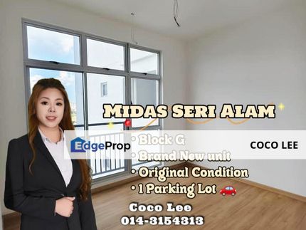 Midas Seri Alam @ Brand New Original Block G unit, Johor, Pasir Gudang