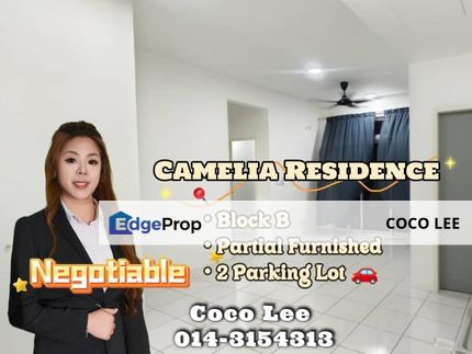 Camellia Residence @ Partial Furnished Block B unit, Johor, Johor Bahru
