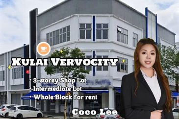 Kulai Vervo City @ Intermediate 3-storey Shop Lot