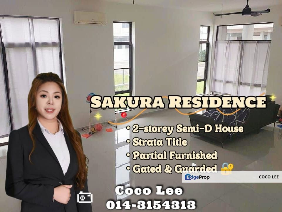 Sakura Residence @ Partial Furnished 2-storey Semi-D House, Johor, Nusajaya