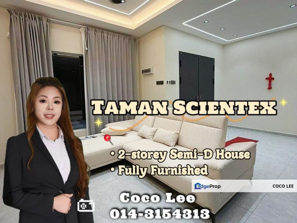 Taman Scientex, Kota Masai @ Fully Furnished 2-storey Semi-D House, Johor, Pasir Gudang