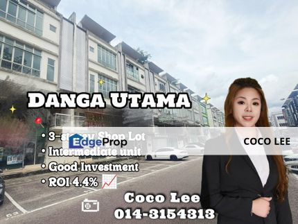 Danga Utama @ Intermediate 3-storey Shop Lot, Johor, Skudai