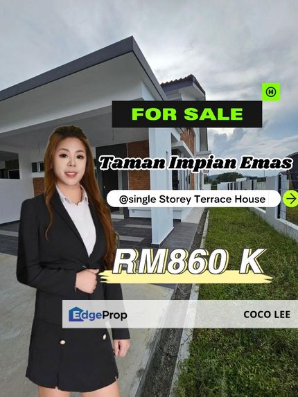 Taman Impian Emas @Single Storey Terrace House , Johor, Skudai