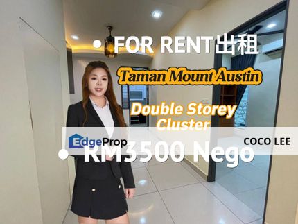 Taman Mount Austin @Double Storey Cluster House , Johor, Johor Bahru