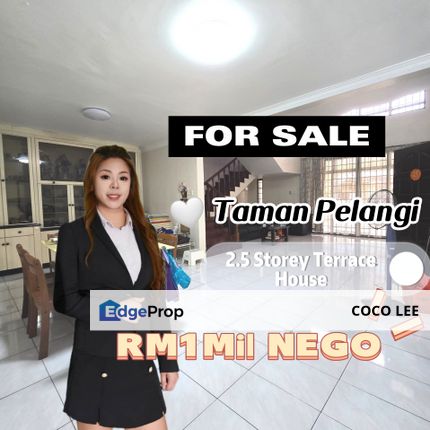 Taman Pelangi @2.5 Storey Terrace House , Johor, Johor Bahru