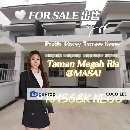 Taman Megah Ria @Double Storey Terrace House , Johor, Masai