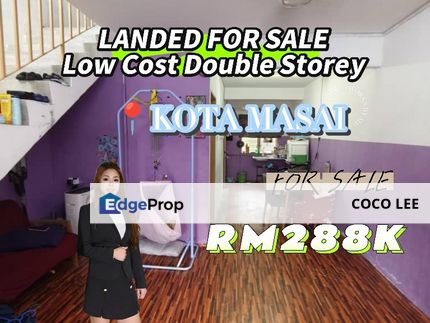 Taman Kota Masai @Low Cost Double Storey Terrace House , Johor, Pasir Gudang