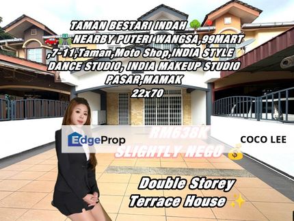 Taman Bestari Indah @Double Storey Terrace House , Johor, Ulu Tiram