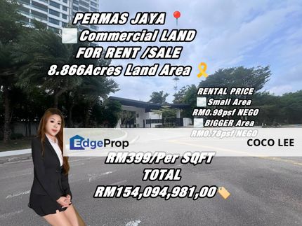 Permas Jaya @Commercial Land, Johor, Johor Bahru