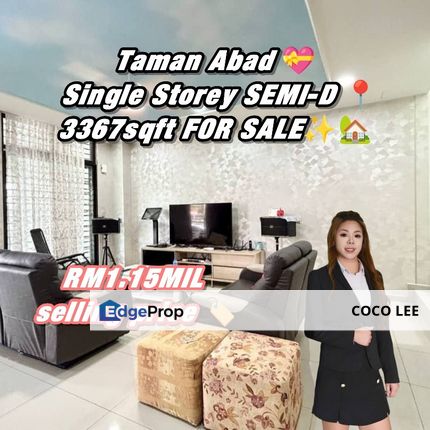 Taman Abad @Single Storey SEMI -D, Johor, Johor Bahru