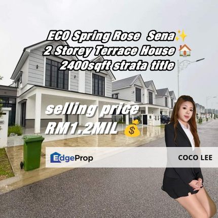 Eco Spring Rose Sena @Double Storey Terrace House , Johor, Johor Bahru