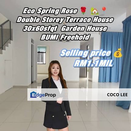 Eco Spring Rose @Double Storey Garden Home , Johor, Johor Bahru