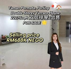 Taman Permata, Perling @Double Storey Terrace House for Sale @RM688,000 ...
