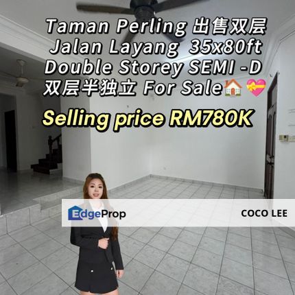 Taman Perling @Double Storey SEMI-D , Johor, Johor Bahru