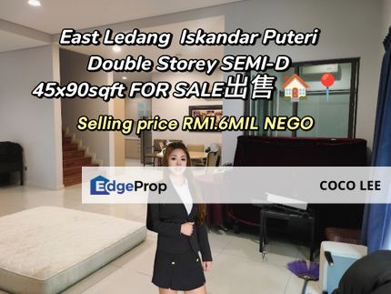 East Ledang Iskandar Puteri @Double Storey SEMI-D , Johor, Nusajaya