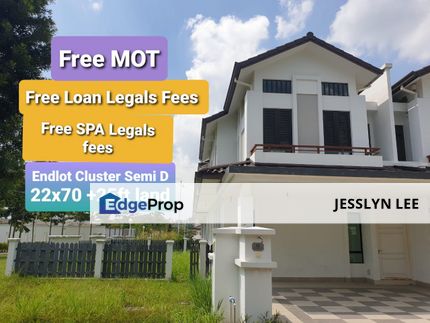 [100% LOAN, Free MOT, Free all legals Fees]  2 Storey Cluster Semi D Eco Majestic , Selangor, Semenyih