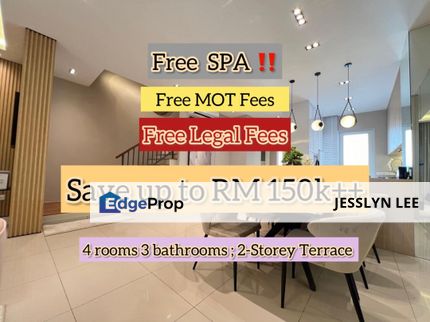 Eco Forest Semenyih 2 Storey Terrace Intermediate Unit Free SPA, Legal Fees and SAVE UP TO RM150K+, Selangor, Semenyih