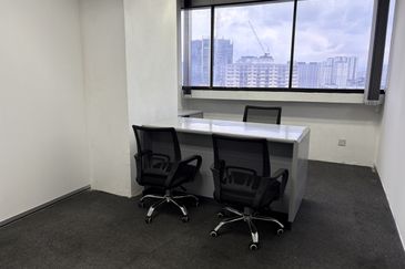 Fully Furniture Office Space Plaza Permata KL City Jln Tun Razak LRT