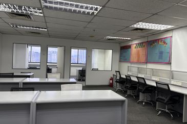 Fully Furniture Office Space Plaza Permata KL City Jln Tun Razak LRT