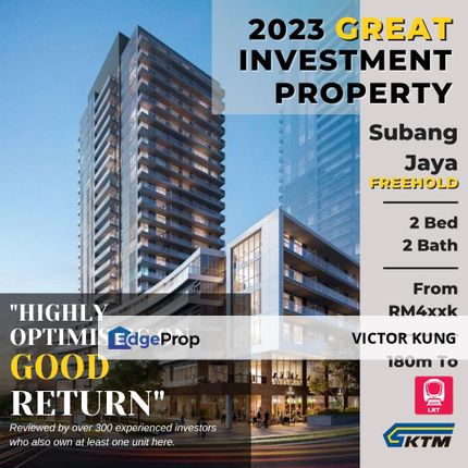 300m to LRT Subang, 2bedrooms RM5xxk++, Selangor, Kelana Jaya