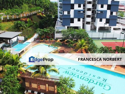 Furnished except Living Room, Private and Spacious Corner Unit @ Gardenview Condominium, Cyberjaya for Rent , Selangor, Cyberjaya