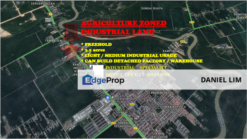 农业工业用途地 3.5ac ZONED INDUSTRIAL LAND, Selangor, Telok Panglima Garang