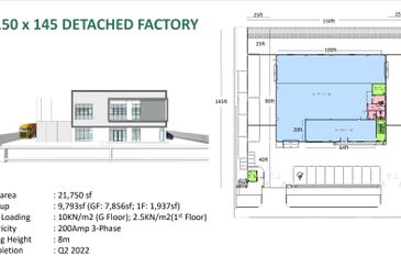 独立式厂房 150'x145' ECO BUSINESS PARK DETACHED FACTORY
