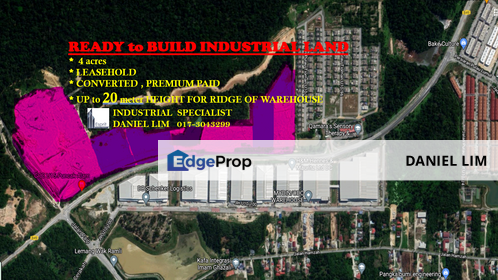 轻工业地出售 4.46acres LIGHT INDUSTRIAL LAND, Selangor, Shah Alam