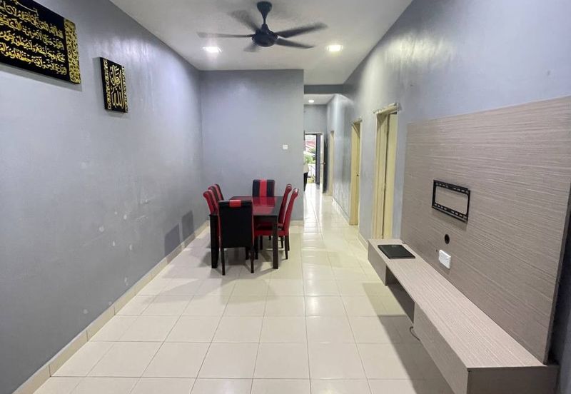 TERES TAMAN PSJ SG KARANG, KUANTAN UNTUK DIJUAL (Partially Furnished + Extend + Porch Fully Tile) 