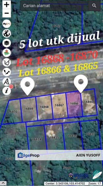 WTS
5 Lot Tanah Banglo Jalan Tegak 1, Mukim Kuala Pahang., Pahang, Pekan