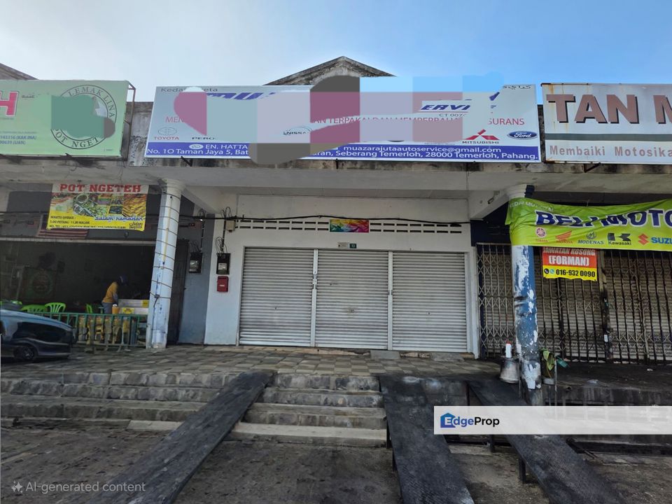 Shoplot 1.5 Tingkat di Taman Jaya 5 berhadapan jalan utama, Pahang, Temerloh
